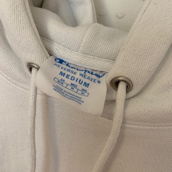 Champion Women White Hoodie - Picture 2 of 2